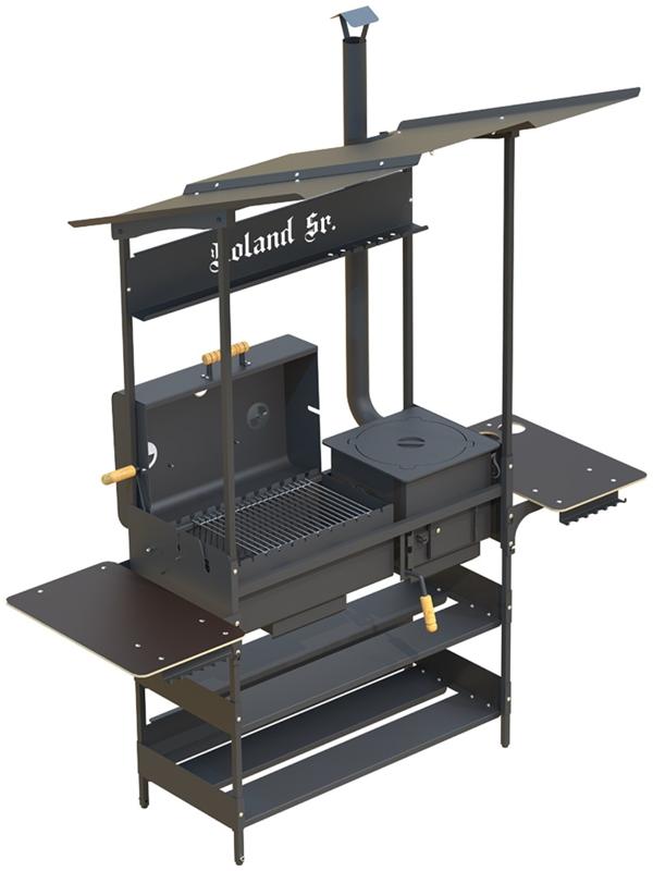 Мангал-Гриль-Казан ROLAND Sr, 182×103×214 см