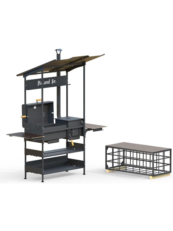 Мангал-Гриль-Казан ROLAND Sr, 182×103×214 см