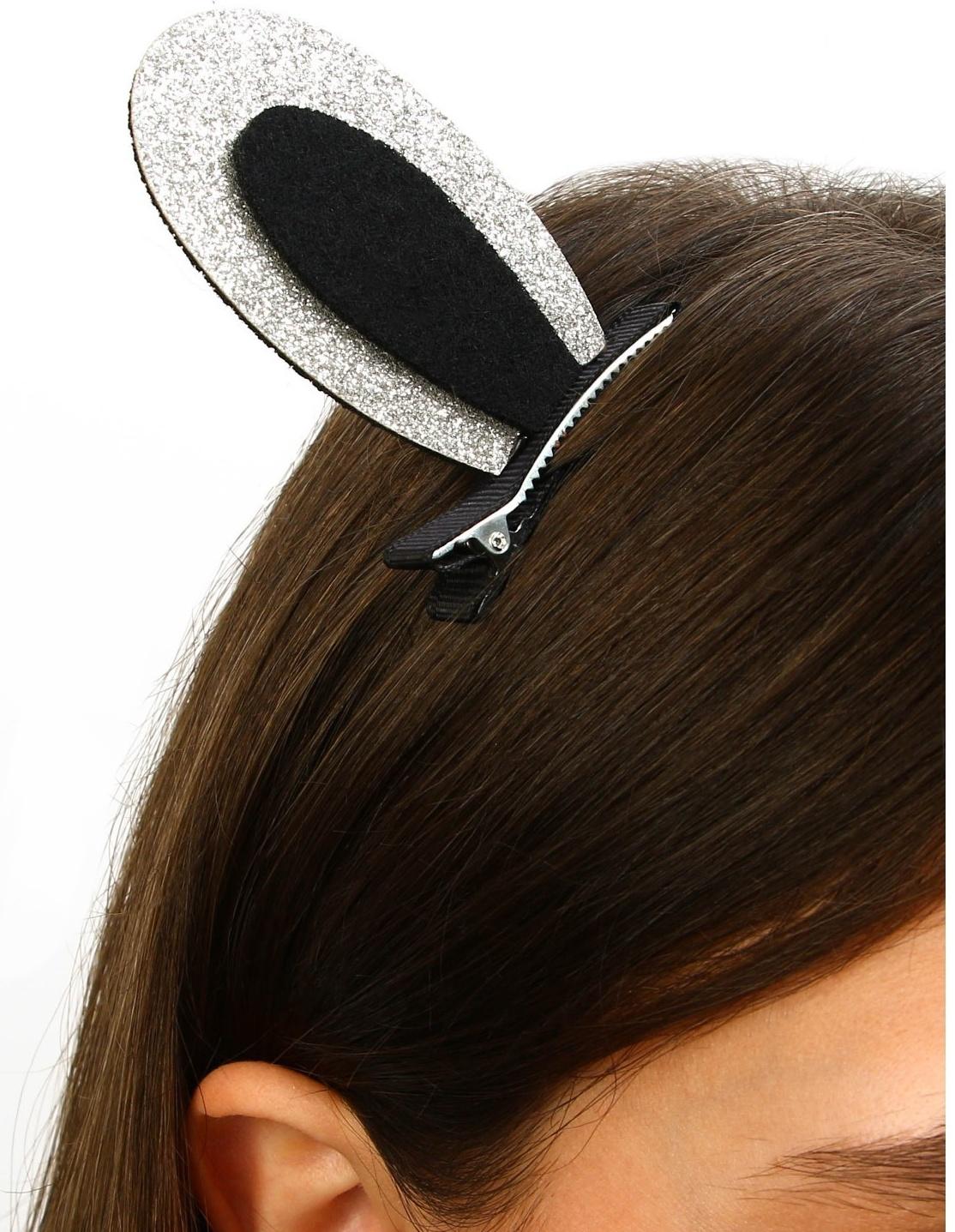 Заколки-ушки для волос «Девчуля», ушки зайки, 1 х 5 х 9 см