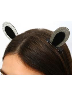 Заколки-ушки для волос «Девчуля», ушки зайки, 1 х 5 х 9 см