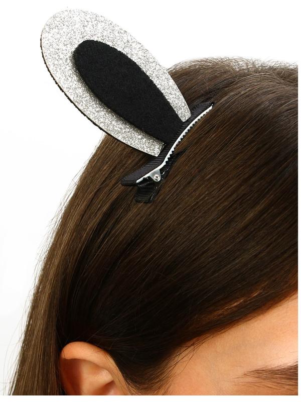 Заколки-ушки для волос «Девчуля», ушки зайки, 1 х 5 х 9 см