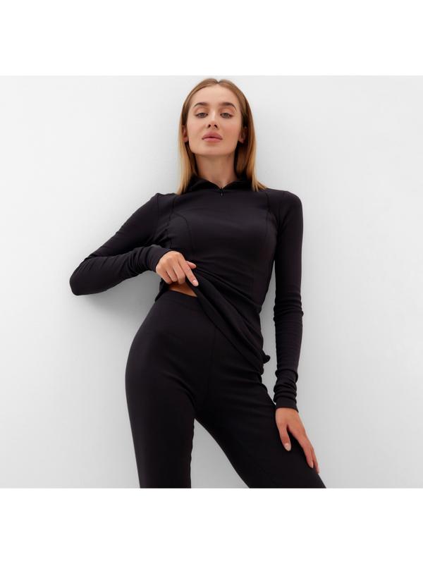Термобельё женское (лонгслив, лосины) MINAKU цвет графит, размер 44