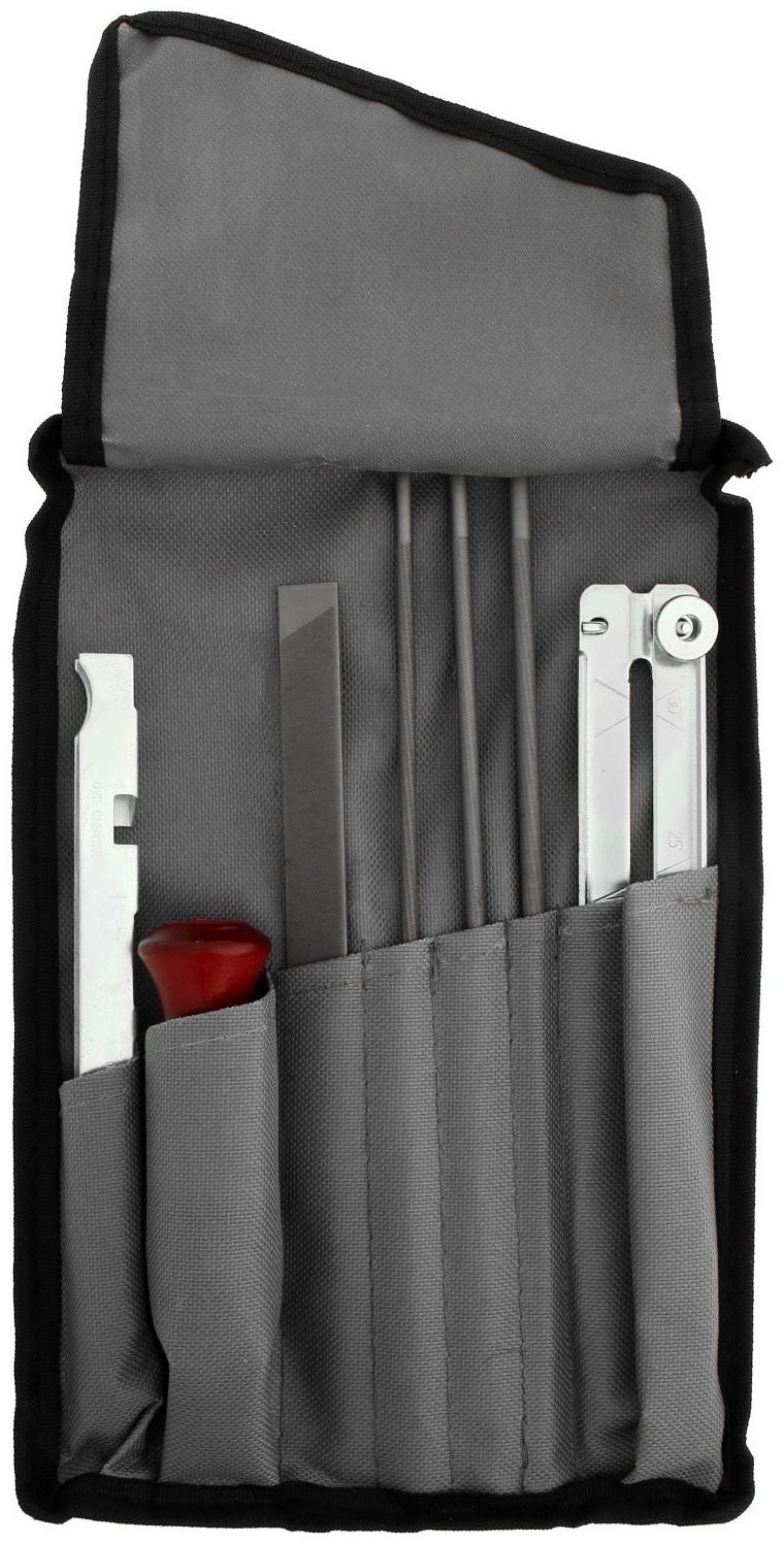 Набор для заточки цепей пил ТУНДРА, сталь ШХ15, шаг 1/4-0.325-3/8