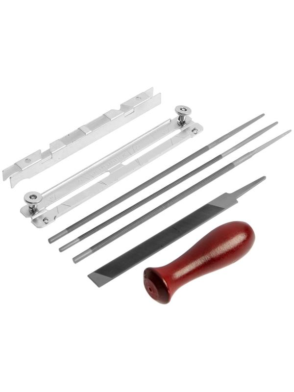 Набор для заточки цепей пил ТУНДРА, сталь ШХ15, шаг 1/4-0.325-3/8