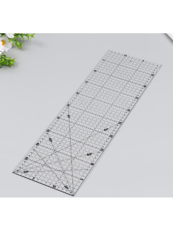 Линейка для пэчворка пластик 15х50 см