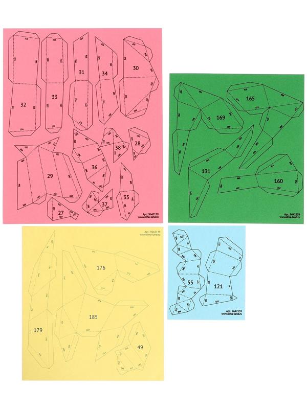 Конструктор полигональный «Дракон», 190 деталей