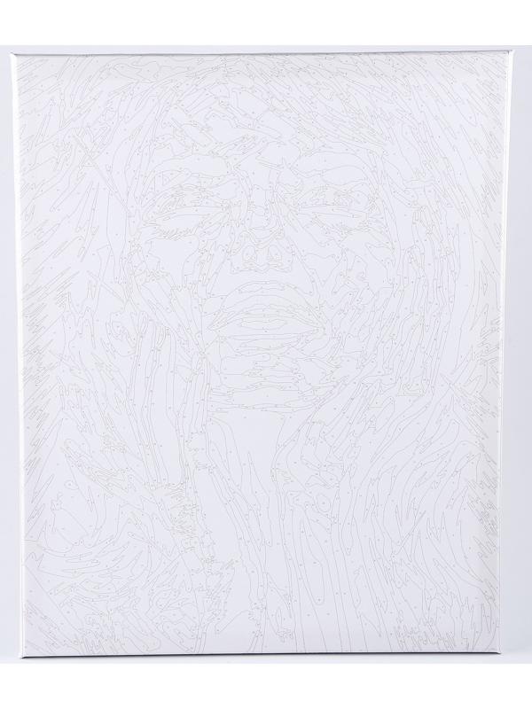 Картина по номерам на холсте с подрамником «Девушка в краске» 40×50 см