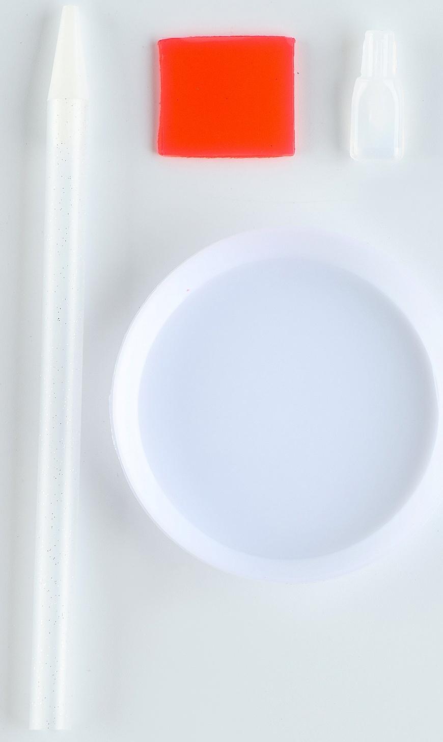 Алмазная мозаика на новый год с частичным заполнением для детей «Снежный шар», 20 х 25 см, набор для творчества