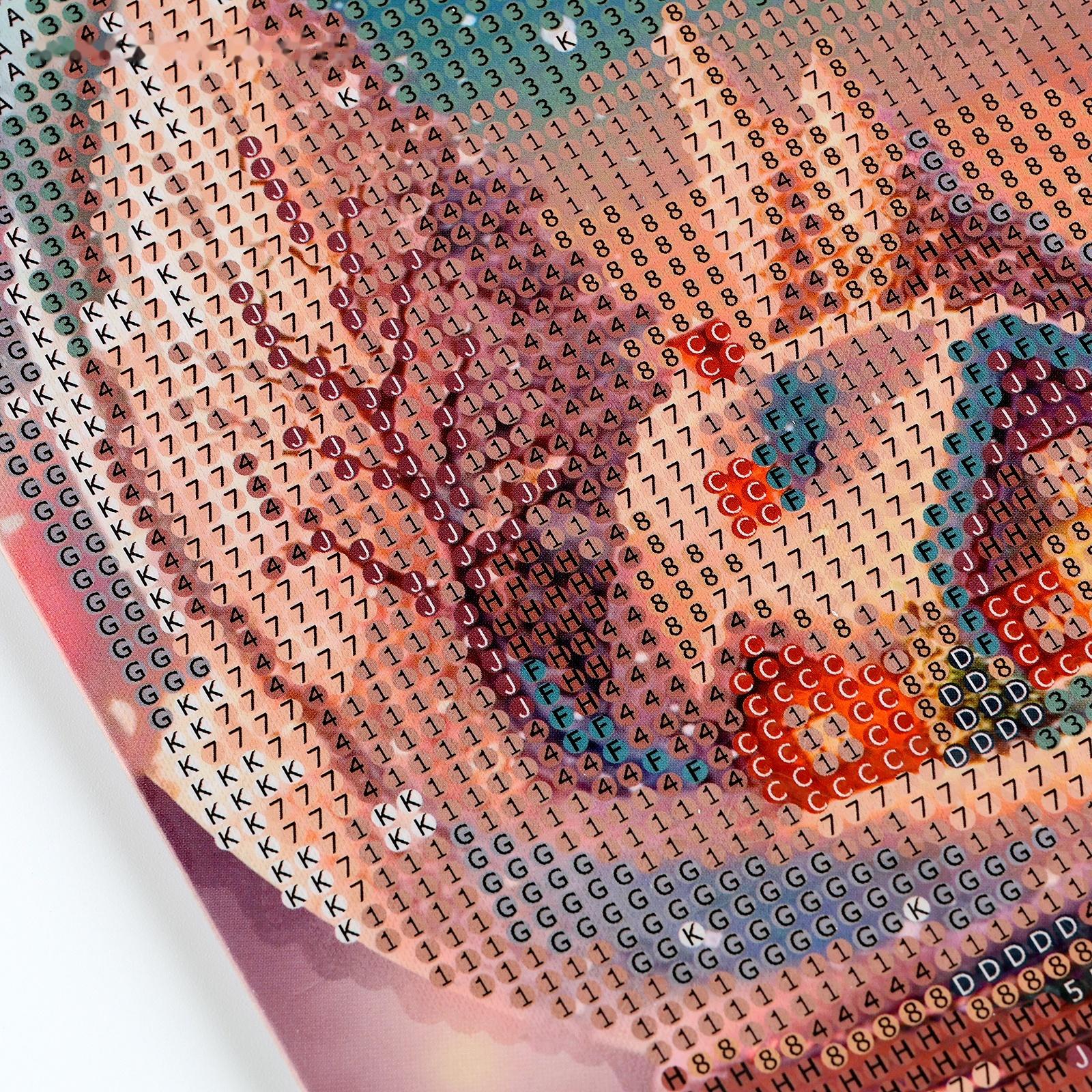 Алмазная мозаика на новый год с частичным заполнением для детей «Снежный шар», 20 х 25 см, набор для творчества