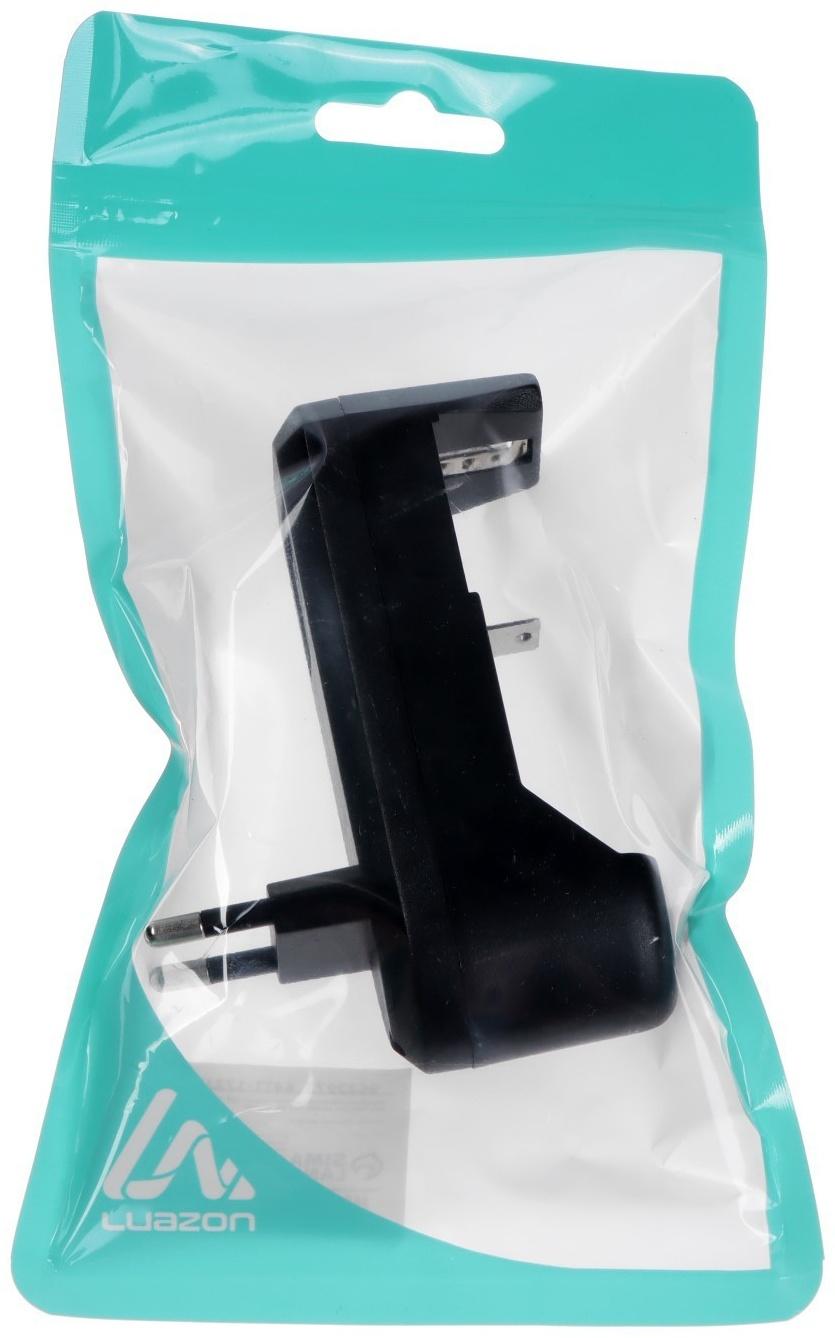 Зарядное устройство Luazon LZZ-07, аккумулятора АА или ААА, ток заряда 500 мА, чёрное