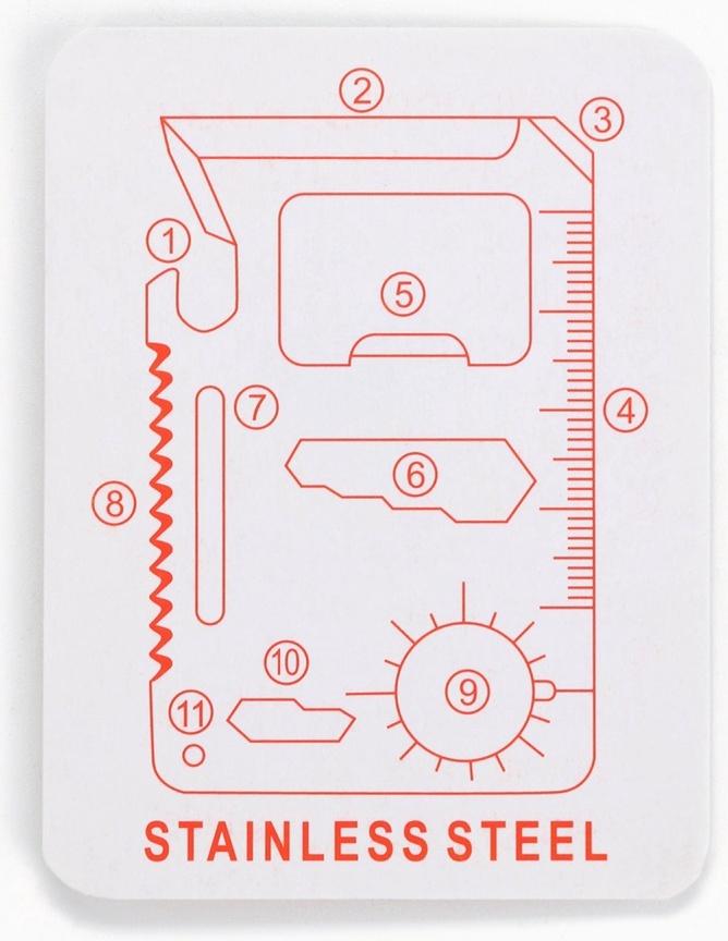 Подарочный набор нож-мультитул «Триколор. 23 февраля», 3 шт., 9×6.7 см