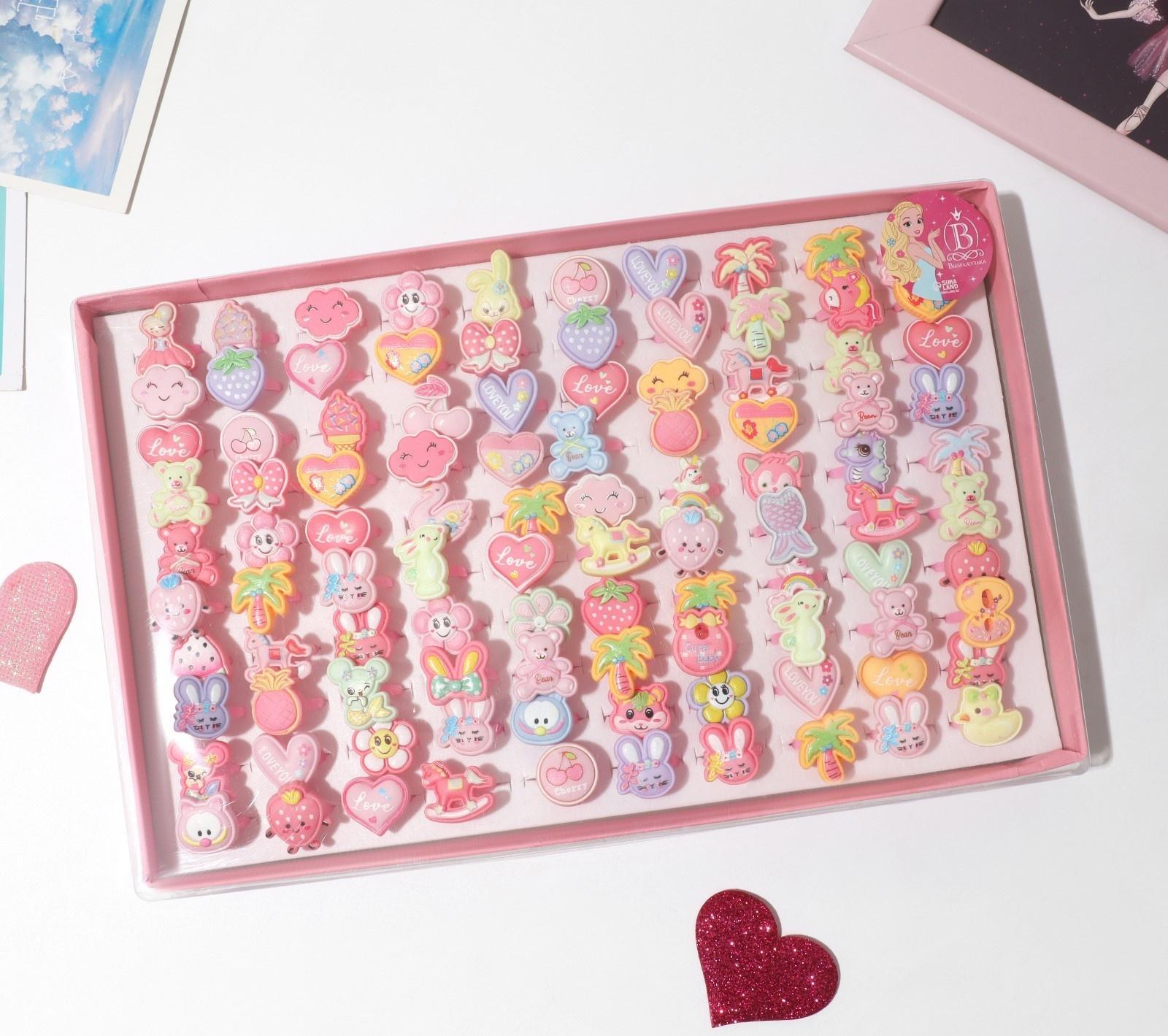 Кольцо детское Выбражулька «Воображариум», форма МИКС, цветное, безразмерное