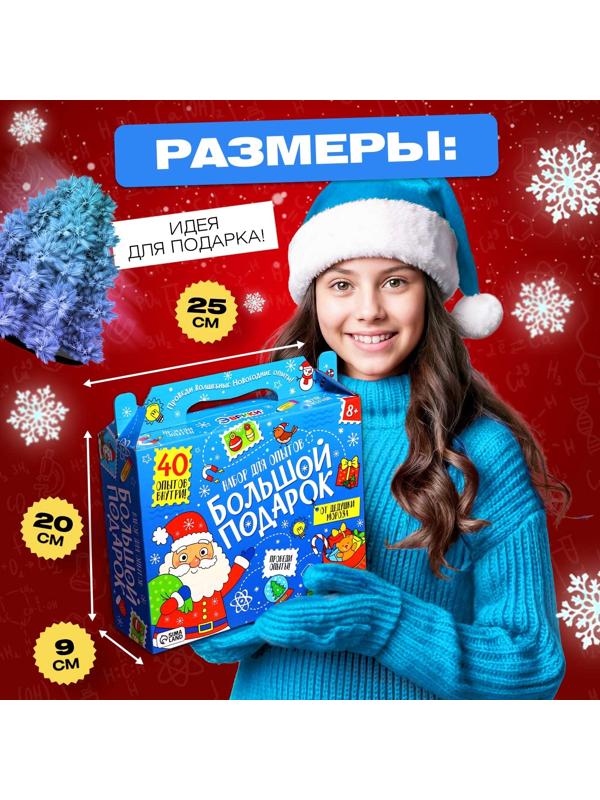 Набор для опытов «Большой новогодний подарок», 40 опытов