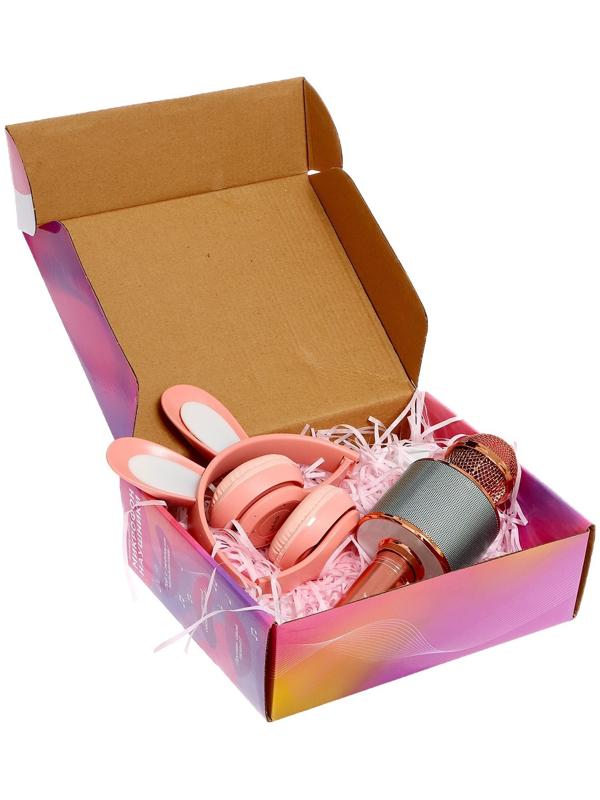 Игровой набор «Зайчик»: микрофон, наушники с ушками