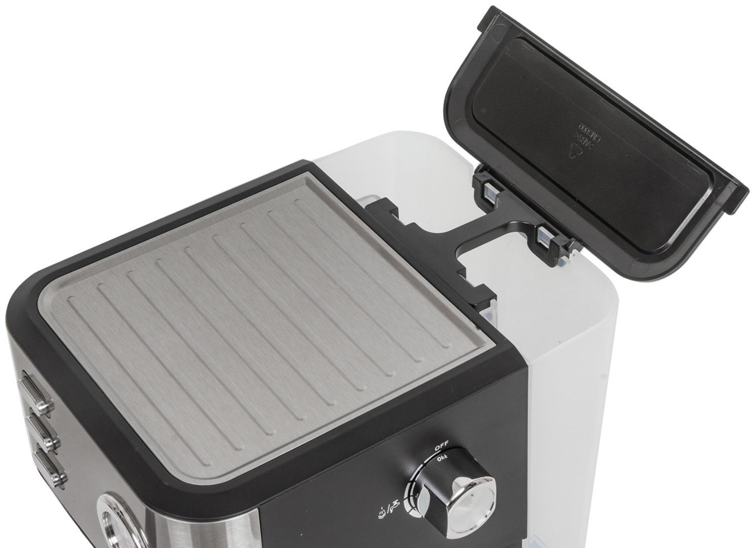 Кофеварка JVC JK-CF33 , рожковая, 1050 Вт, 1.5 л , чёрный