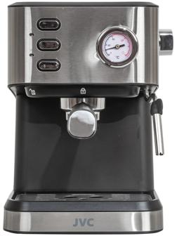 Кофеварка JVC JK-CF33 , рожковая, 1050 Вт, 1.5 л , чёрный