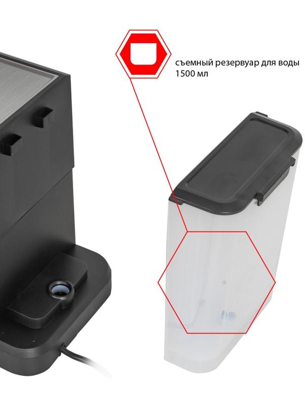 Кофеварка JVC JK-CF33 , рожковая, 1050 Вт, 1.5 л , чёрный