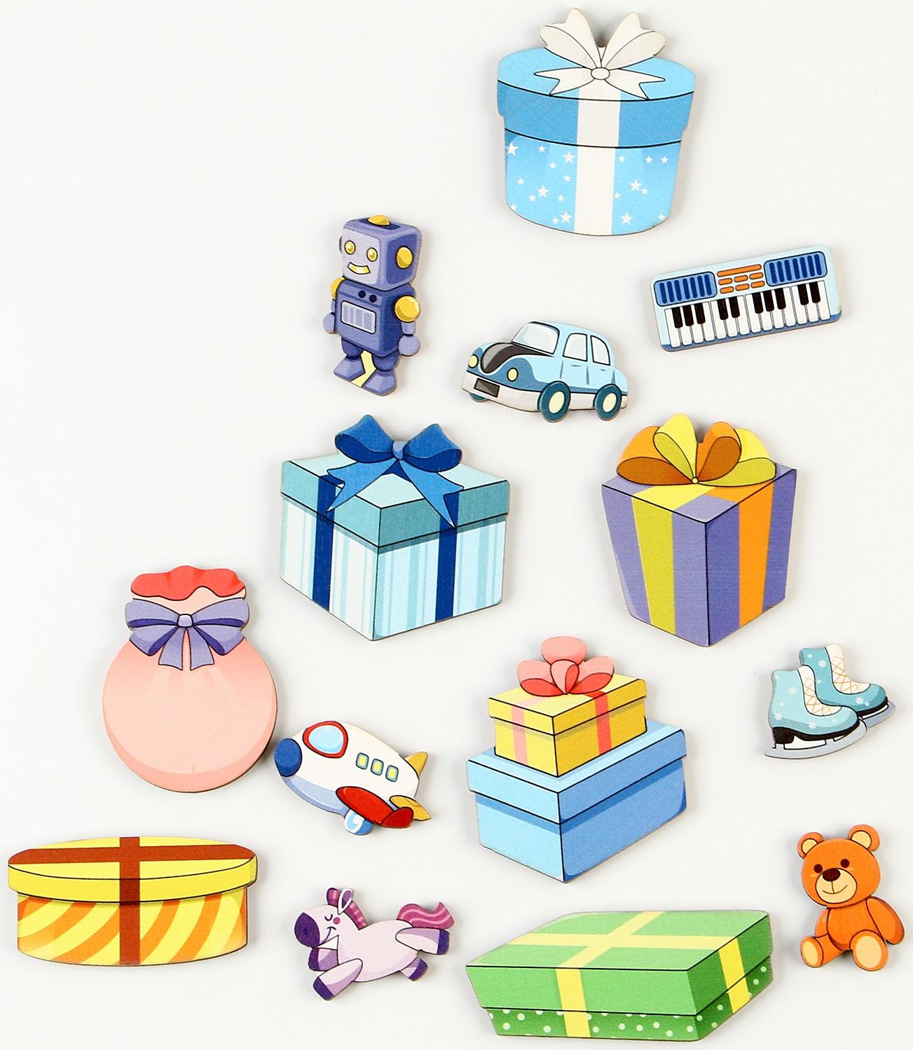 Рамка - вкладыш «Мешок с подарками», 7 деталей