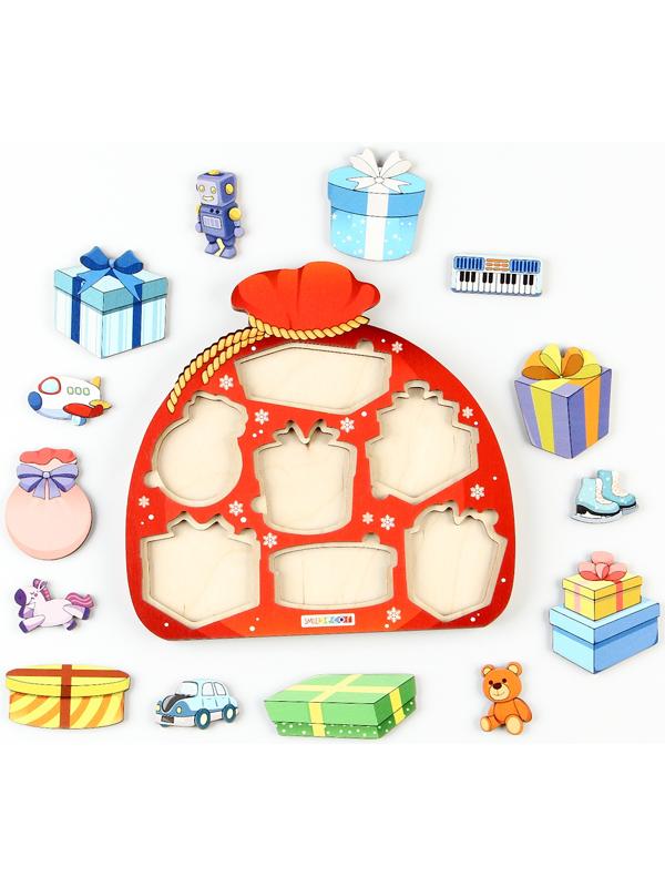 Рамка - вкладыш «Мешок с подарками», 7 деталей