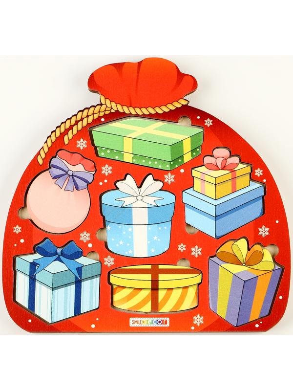 Рамка - вкладыш «Мешок с подарками», 7 деталей