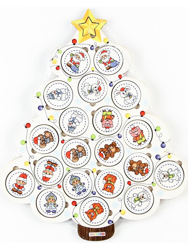 Обучающая игра «Новогоднее мемо: Весёлые картинки», 20 фишек