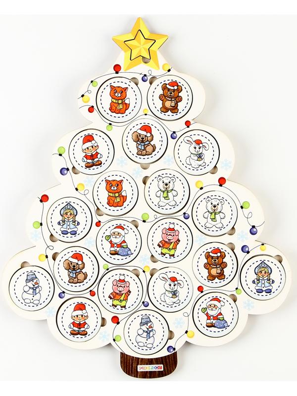 Обучающая игра «Новогоднее мемо: Весёлые картинки», 20 фишек