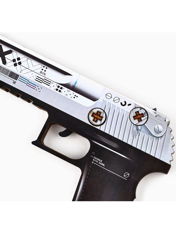 Деревянное оружие, детское сувенирное «Белый поток», пистолет, 22,5 х 14 см