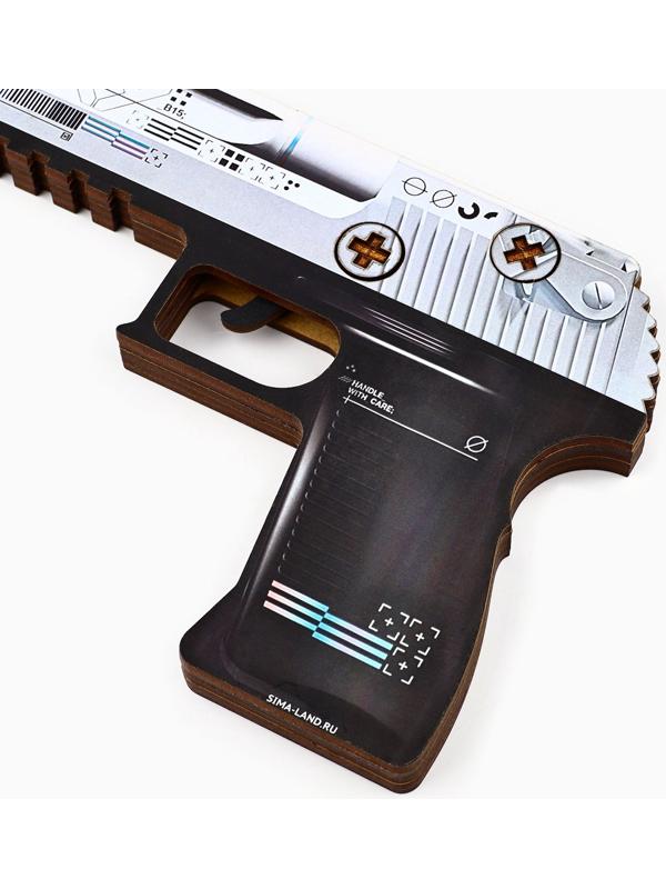 Деревянное оружие, детское сувенирное «Белый поток», пистолет, 22,5 х 14 см
