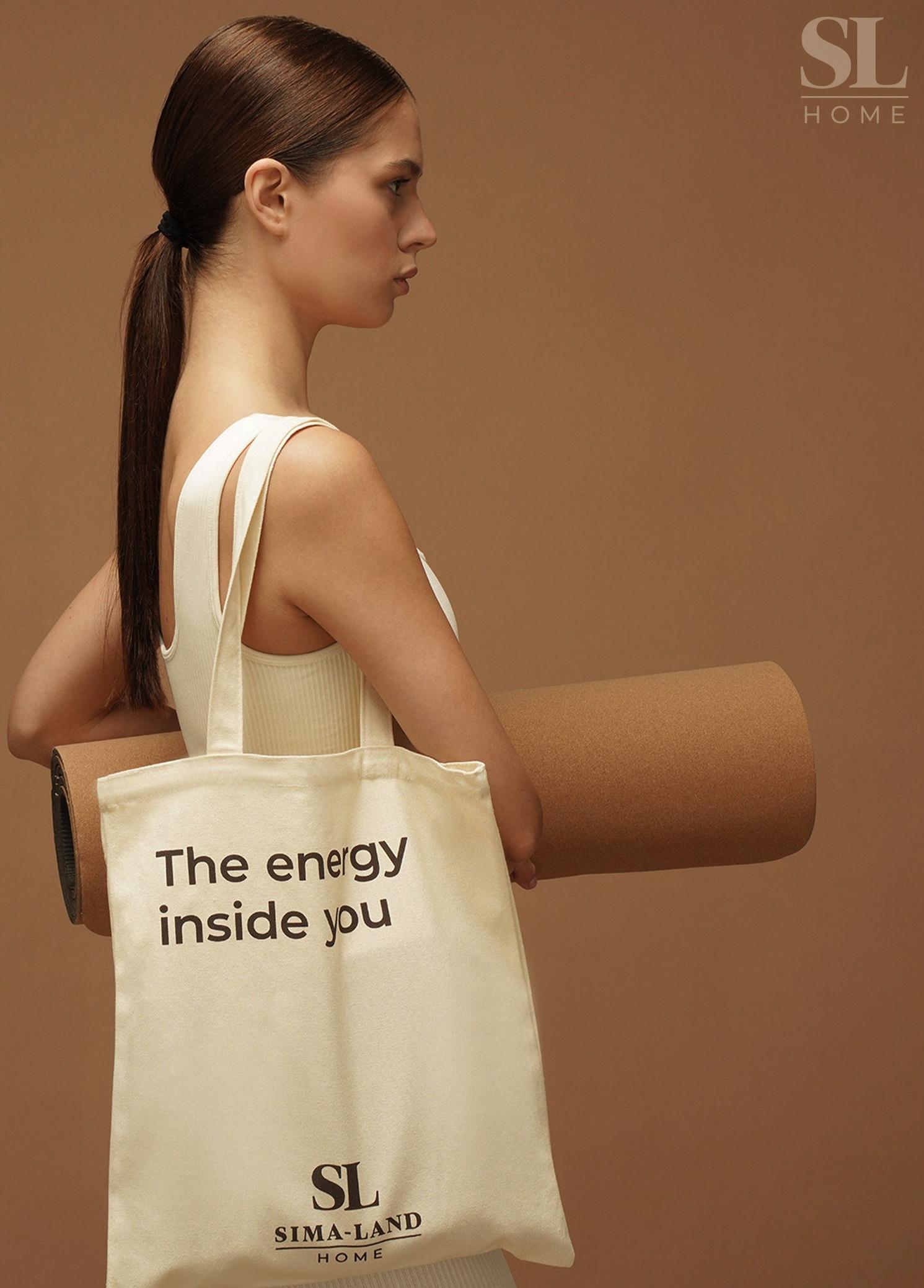 Сумка шопер для йоги Sima-Land Home, 34×0.5×39 см, без подклада