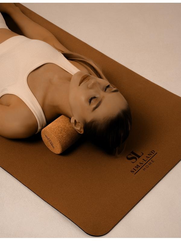 Ролик для йоги Sima-Land Home, 30х10 см, пробка