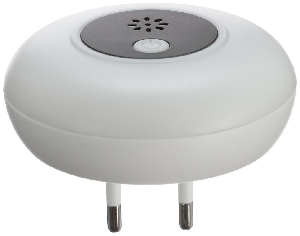 Отпугиватель насекомых и грызунов LRI-51, ультразвуковой, 30 м², ночник, 220 В, белый