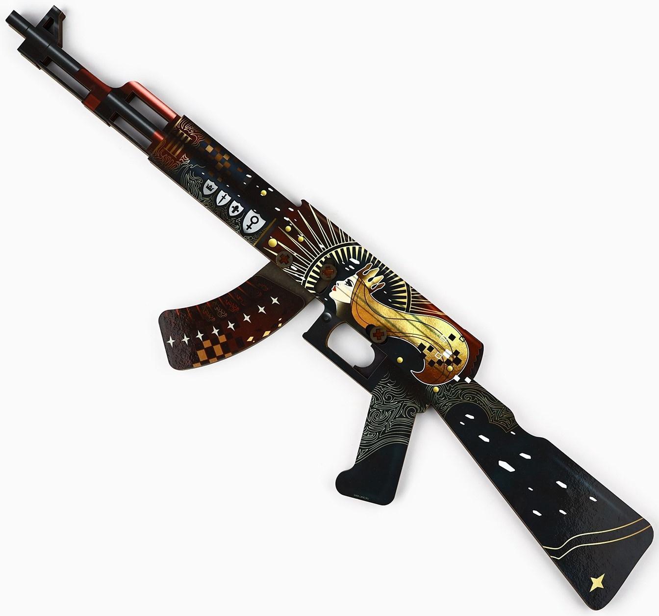 Деревянное оружие, детское сувенирное «Императрица», автомат, 72.3 х 17,7 см