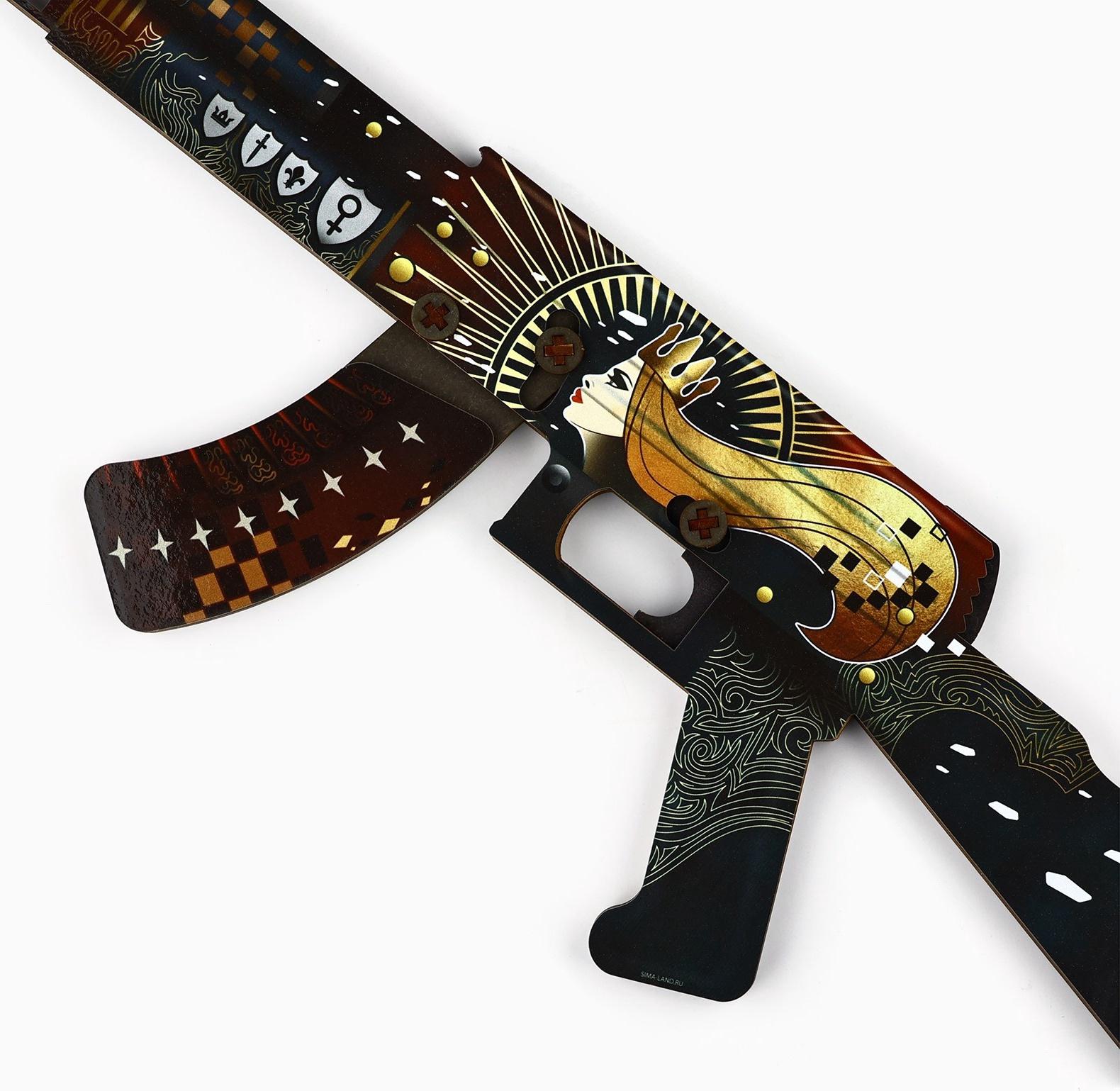 Деревянное оружие, детское сувенирное «Императрица», автомат, 72.3 х 17,7 см