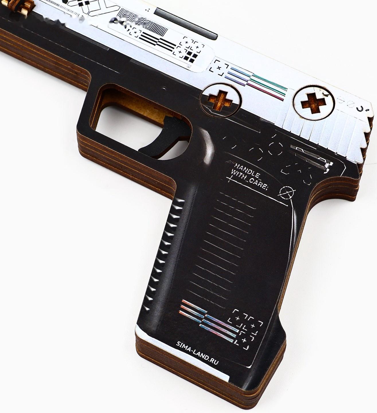 Деревянное оружие, детское сувенирное «Белый поток», пистолет, 32 х 14 см