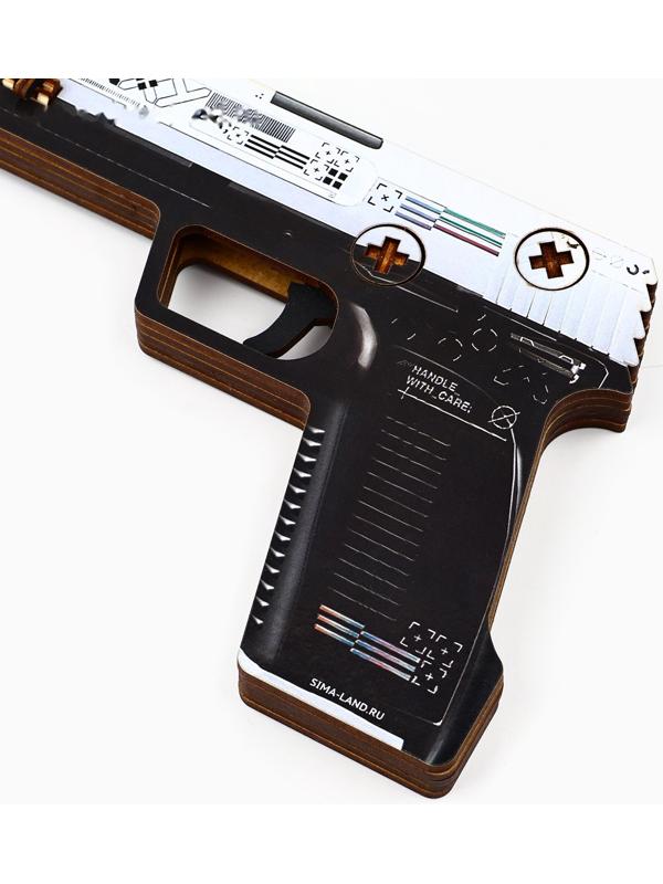 Деревянное оружие, детское сувенирное «Белый поток», пистолет, 32 х 14 см