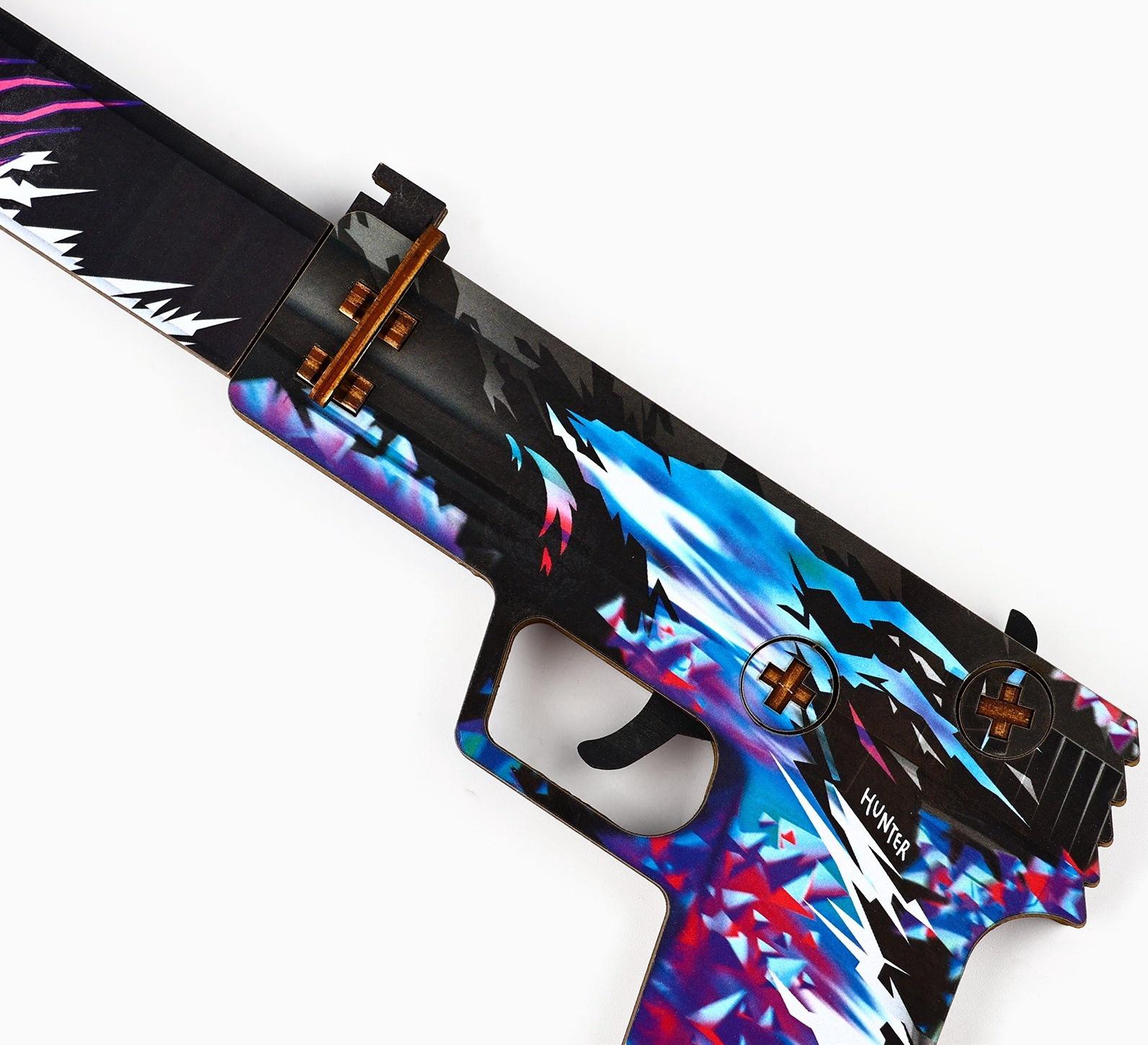 Деревянное оружие, детское сувенирное «Красный», пистолет, 32 х 14 см