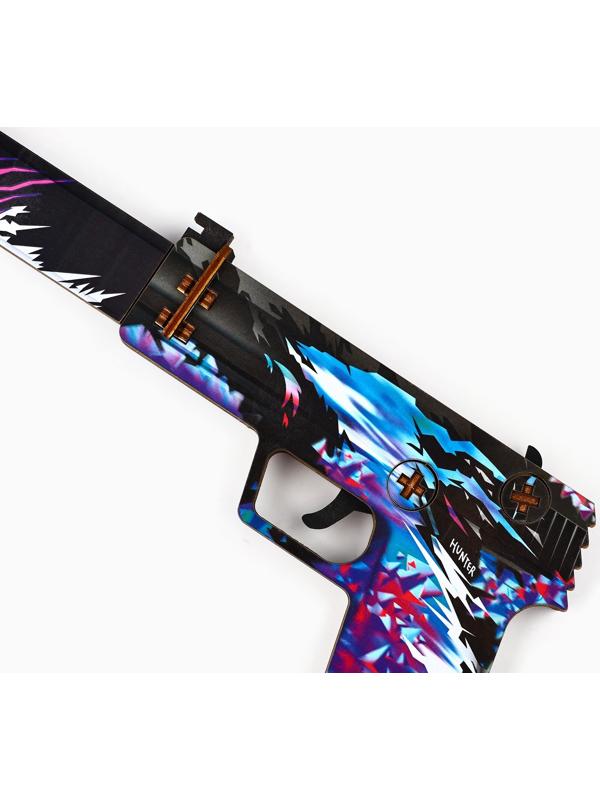 Деревянное оружие, детское сувенирное «Красный», пистолет, 32 х 14 см