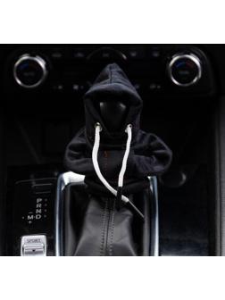 Чехол на рычаг кпп, худи, чёрный, полиэстер