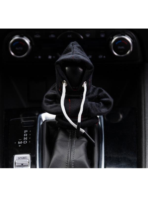 Чехол на рычаг кпп, худи, чёрный, полиэстер