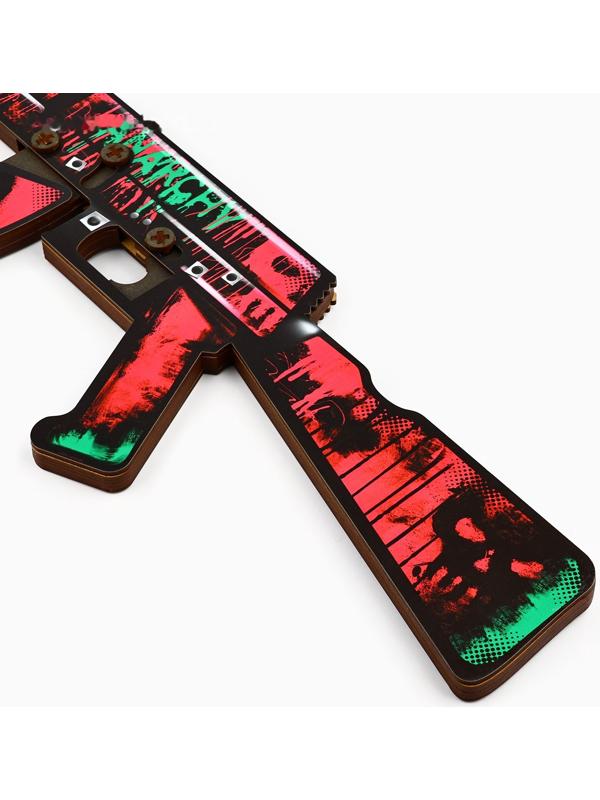 Деревянное оружие, детское сувенирное «Анархия», автомат, 72,3 х 17,7 см