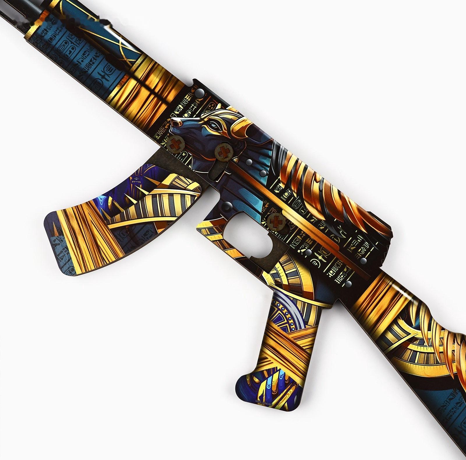 Деревянное оружие, детское сувенирное «Египет», автомат, 72,3 х 17,7 см