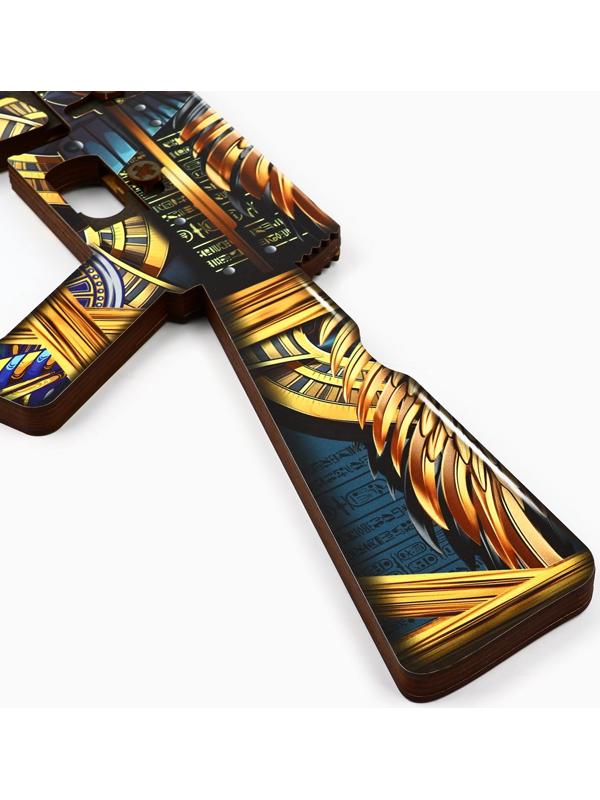 Деревянное оружие, детское сувенирное «Египет», автомат, 72,3 х 17,7 см