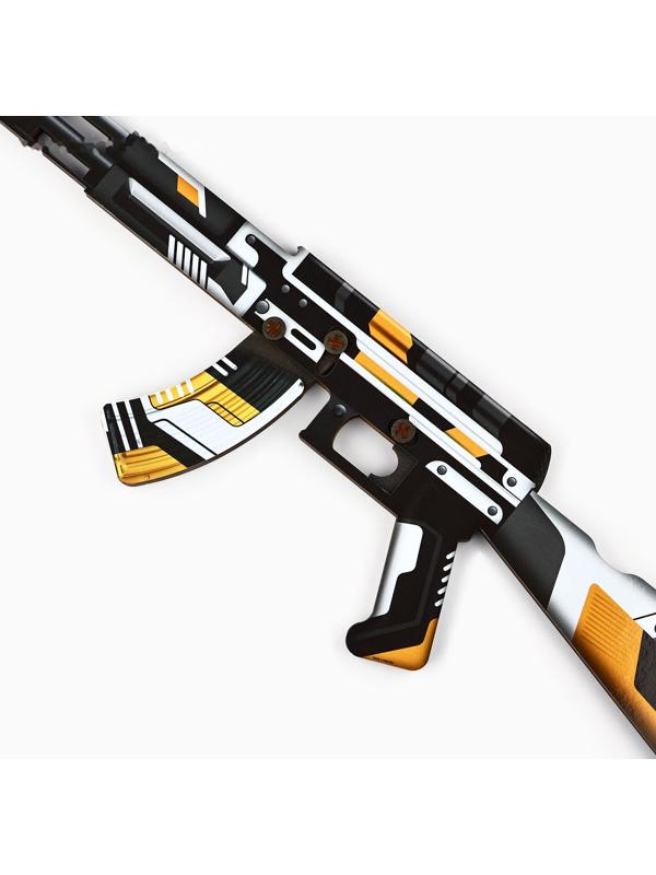 Деревянное оружие, детское сувенирное «Геометрия», автомат, 72,3 х 17,7 см