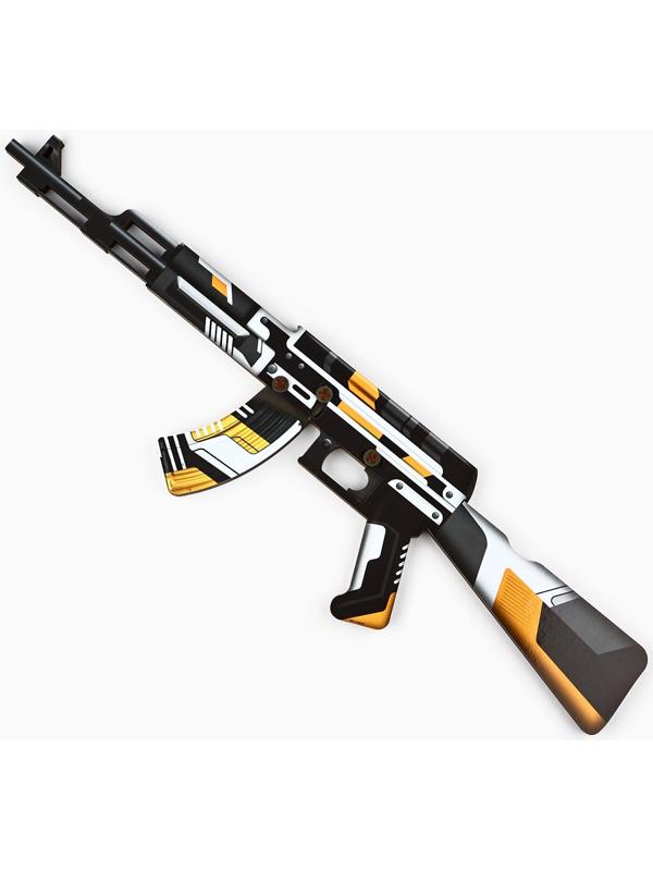 Деревянное оружие, детское сувенирное «Геометрия», автомат, 72,3 х 17,7 см