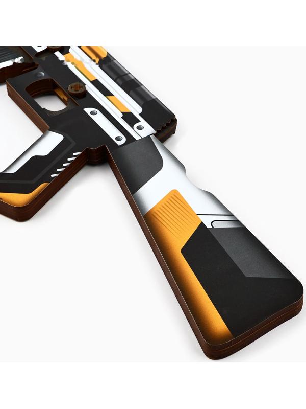 Деревянное оружие, детское сувенирное «Геометрия», автомат, 72,3 х 17,7 см