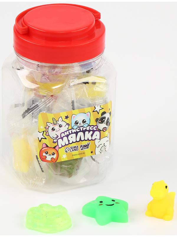 Антистресс сквиш мялка «Сюрприз», в банке, МИКС