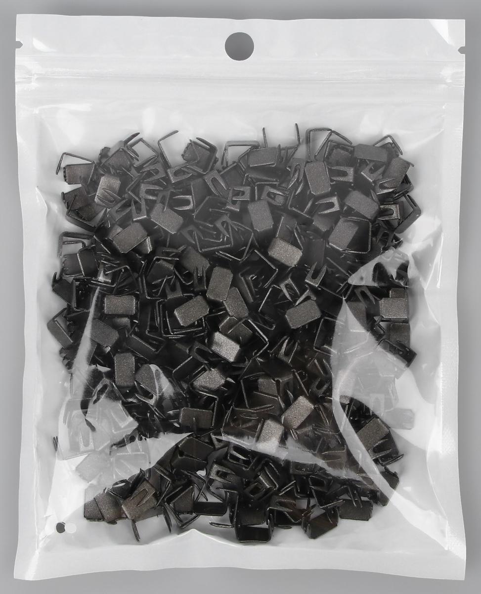 Нижний ограничитель для молнии, металлический, №8, 500 ± 20 шт, цвет чёрный никель