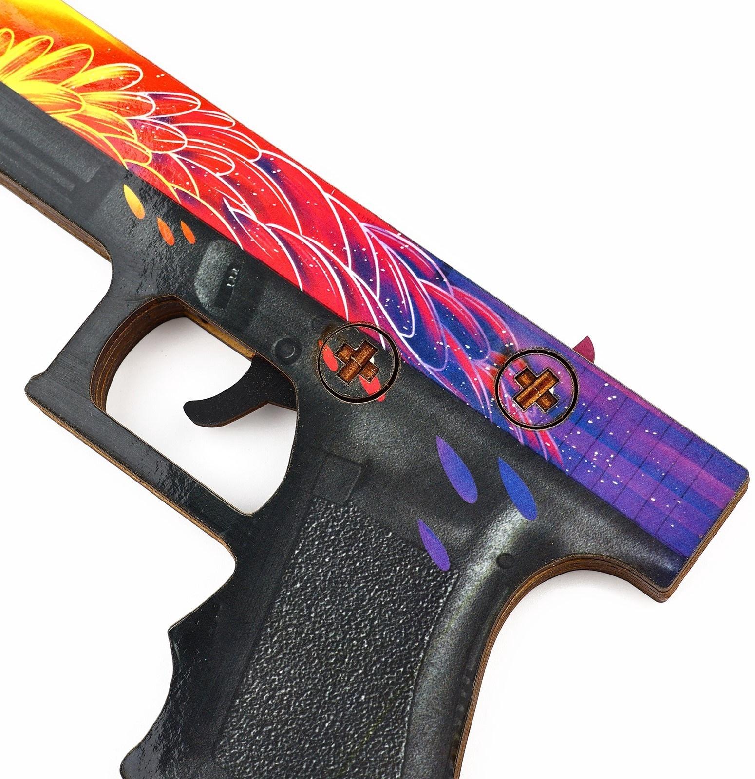 Деревянное оружие, детское сувенирное «Некромантика», автомат, пистолет, нож-штык, набор 3 шт.