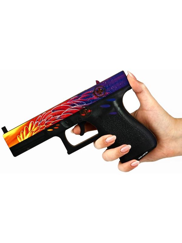 Деревянное оружие, детское сувенирное «Некромантика», автомат, пистолет, нож-штык, набор 3 шт.