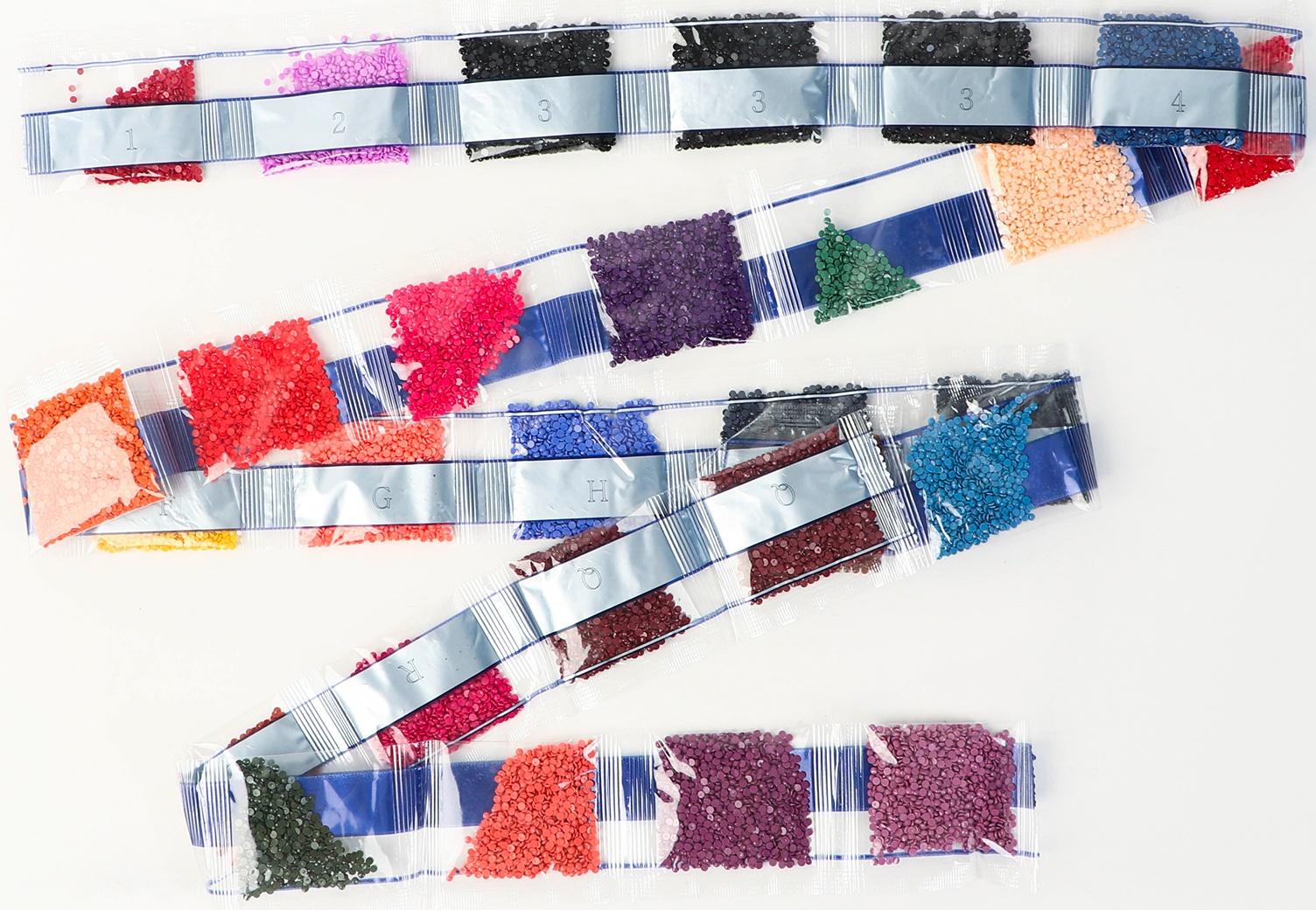 Алмазная мозаика с полным заполнением на холсте с подрамником «Воздушные шары», 40 х 50 см